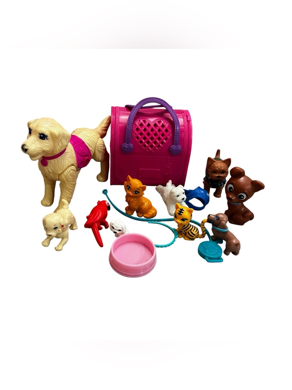 Barbie pet lot dogs puppy cats parrot